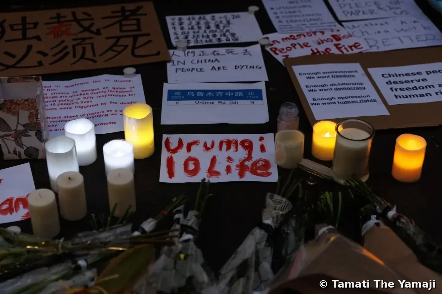Urumqi Fire Vigil, Naarm - Image 1