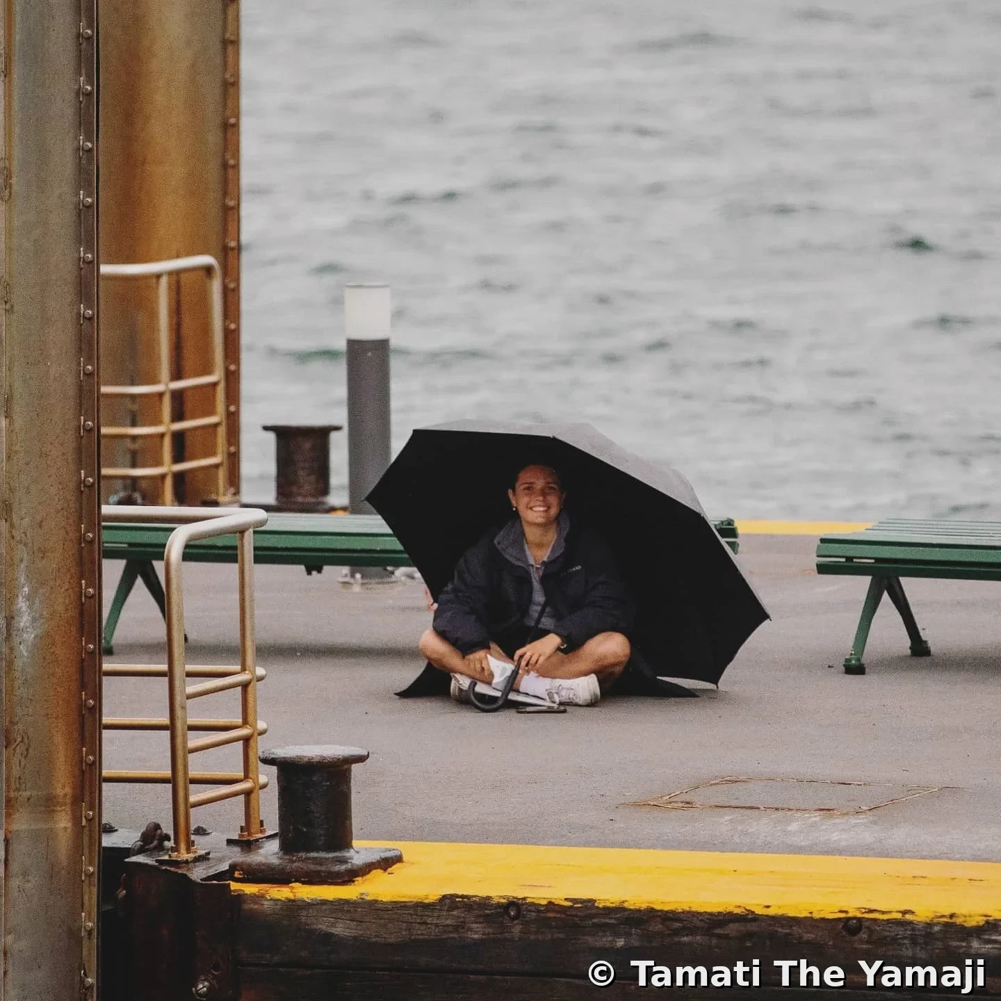 Rainy Day Smile on the Jetty - Image 3