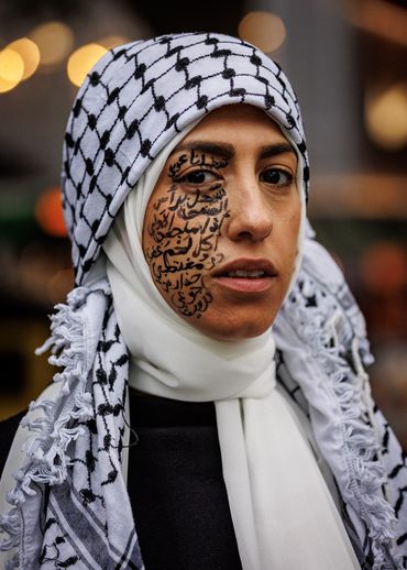 Aseel Tayah - Kuffiyah Portrait, Naarm