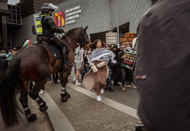 Land Forces Expo Blockade, Naarm